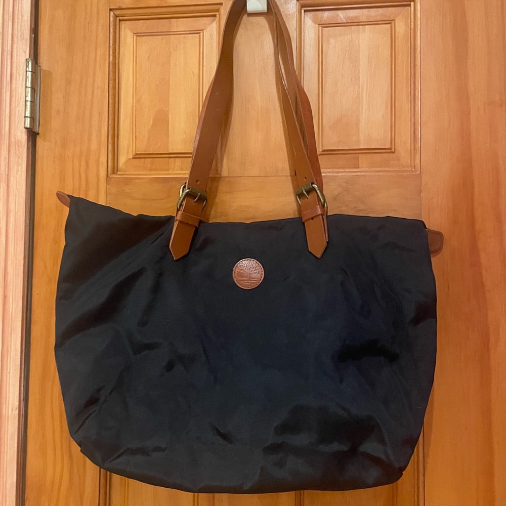 TIMBERLAND. Black and Tan Women's Tote Bag ,never used.
